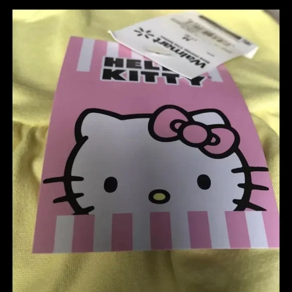 Hello Kitty Girls Lemon Yellow Soft Dress Size Medium (7-8) NWT - Picture 7 of 9